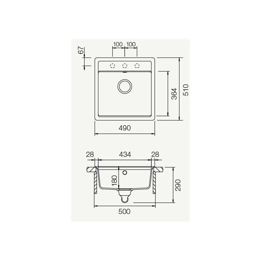 Sudoper Schock Mono N-100S