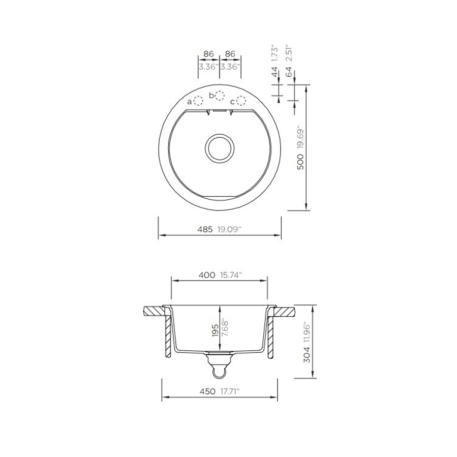 Sudoper Schock Mono R-100 magma
