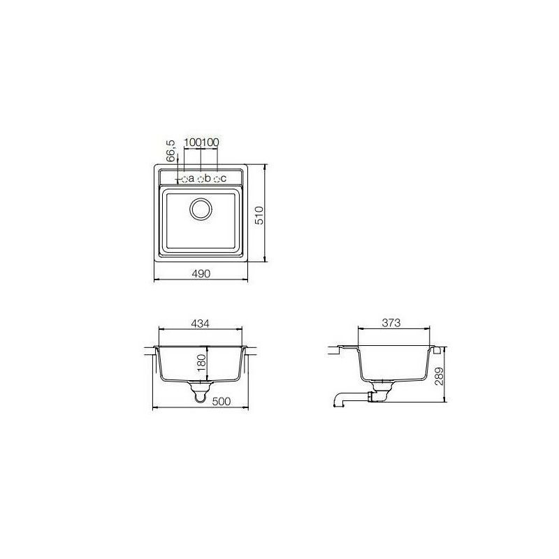 Sudoper Schock NEMO N-100S onyx