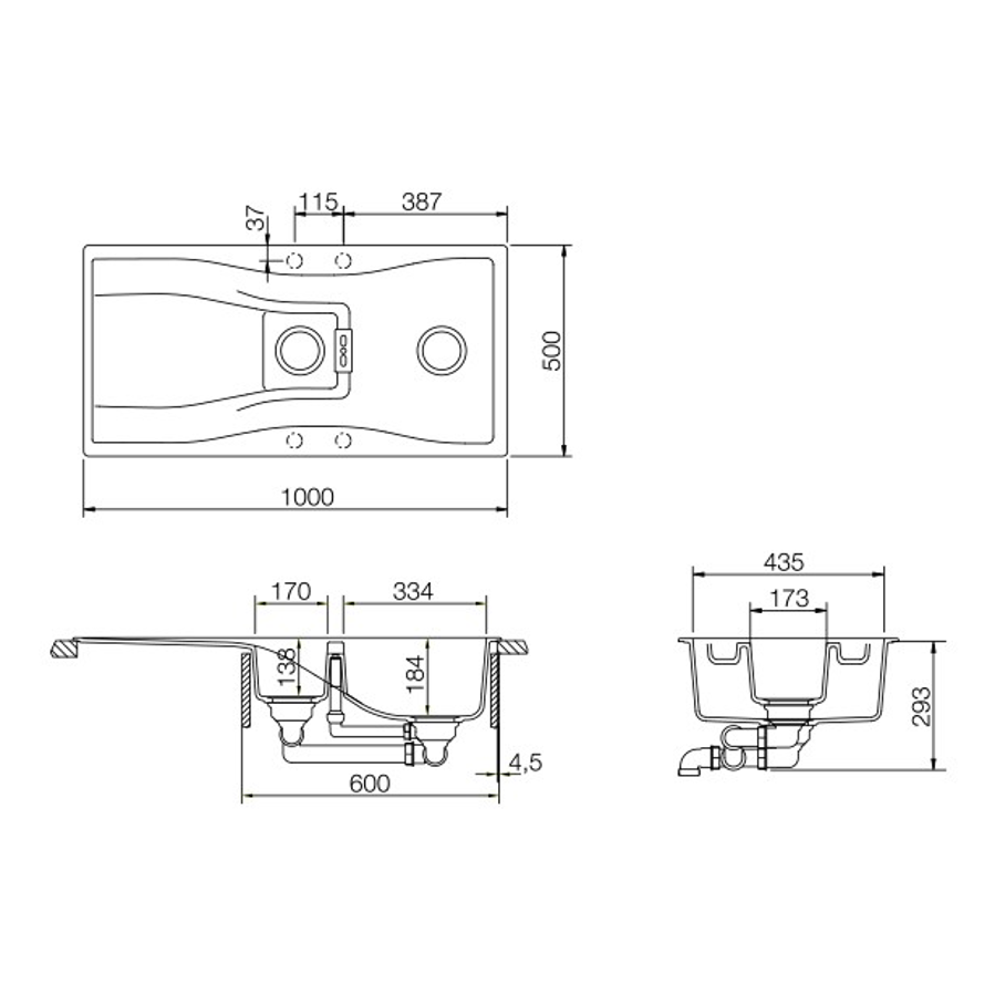 Sudoper Schock Waterfall D-150 magma