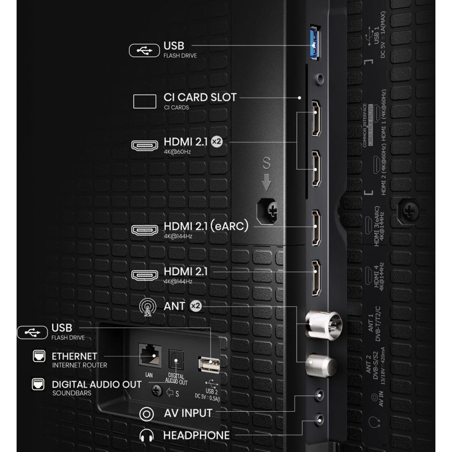 Televizor Hisense 100E7Q PRO UHD QuantumDot 4K VidaaU8.5
