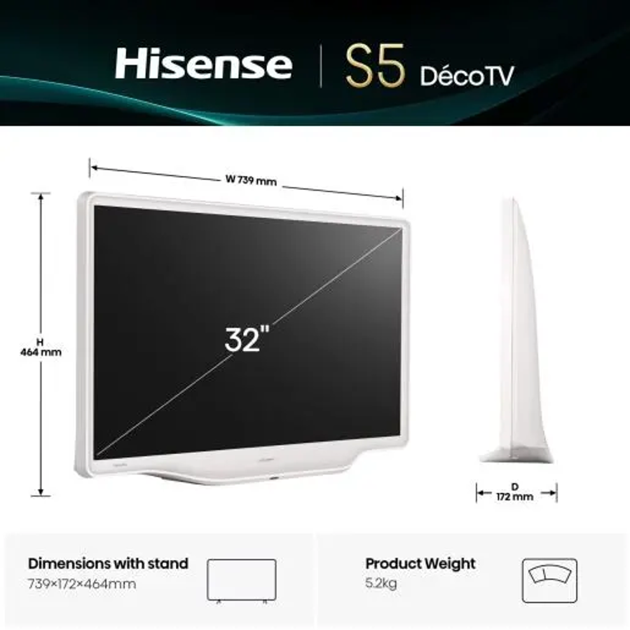 Televizor Hisense 32S5Q FHD QuantumDot VidaaOS