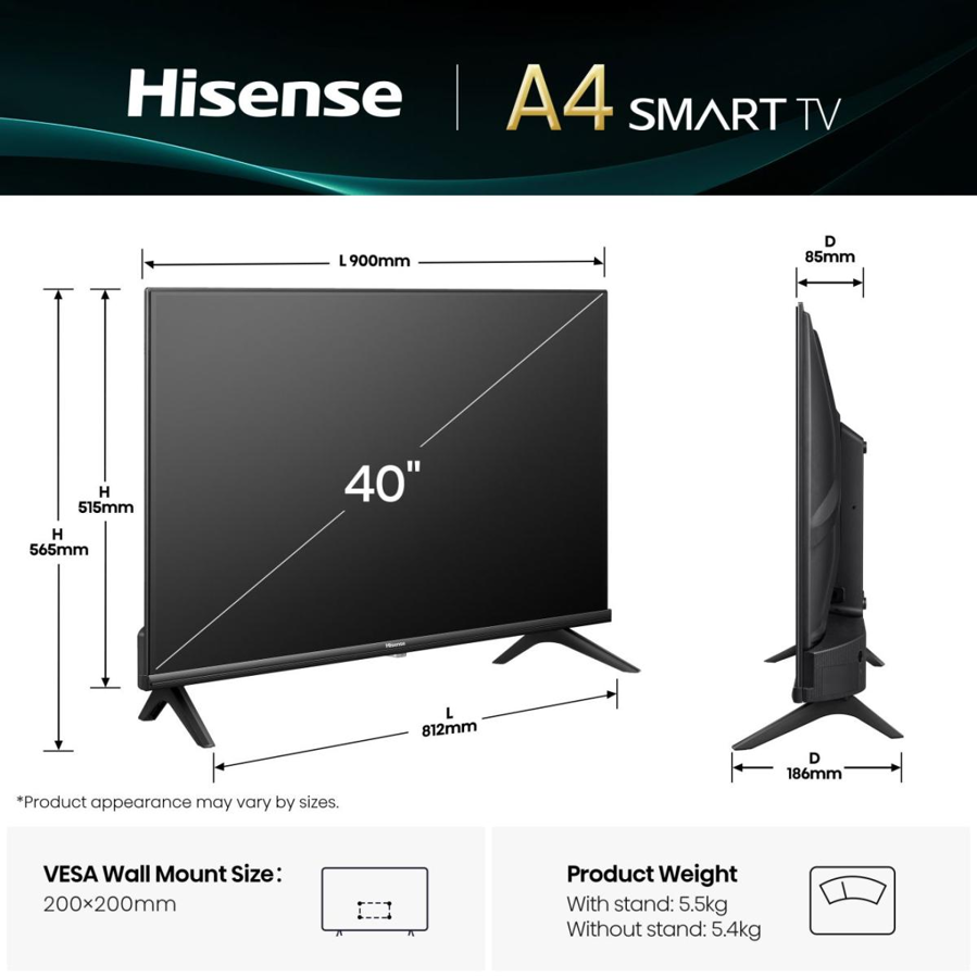 Televizor Hisense 40A4Q FHD VidaaU8.5