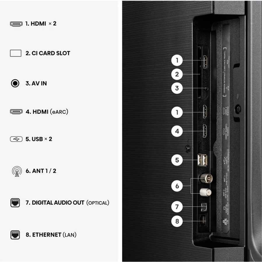 Televizor Hisense 50E7S UHD QuantumDot 4K VidaaOS