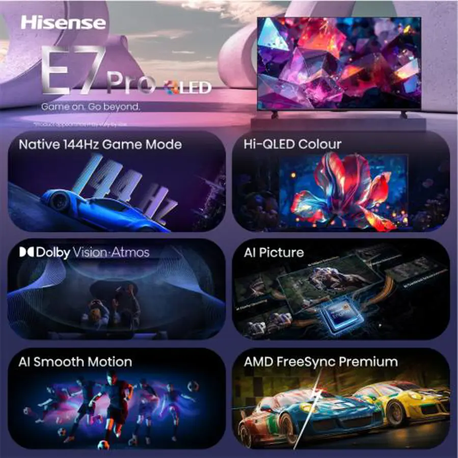 Televizor Hisense 75E7S PRO UHD QuantumDot 4K VidaaOS
