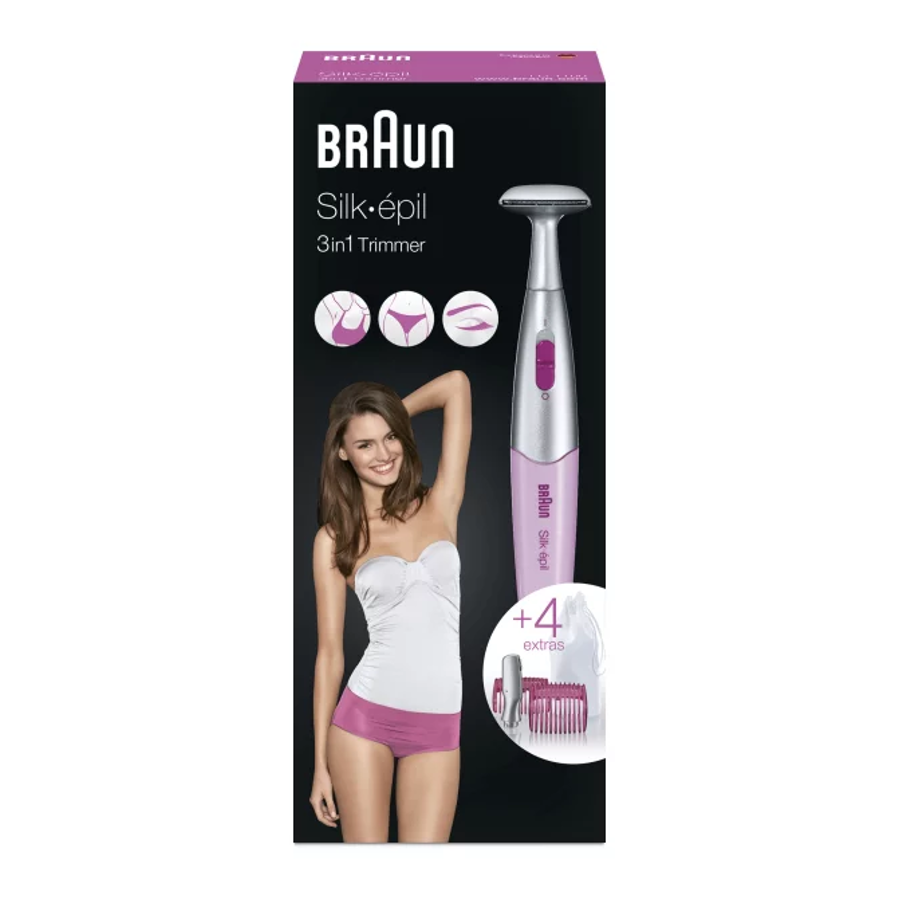 Trimer Braun FG1100 bikini rozi