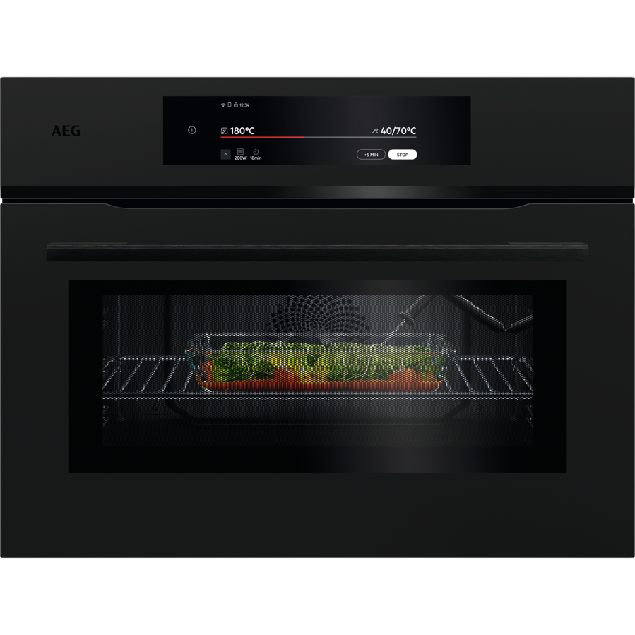 Ugradbena mikrovalna pećnica AEG NKK9N821T Grill WiFi MatBlack