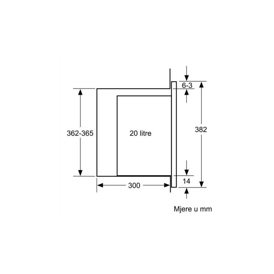 Ugradbena mikrovalna pećnica Bosch BFL523MS0