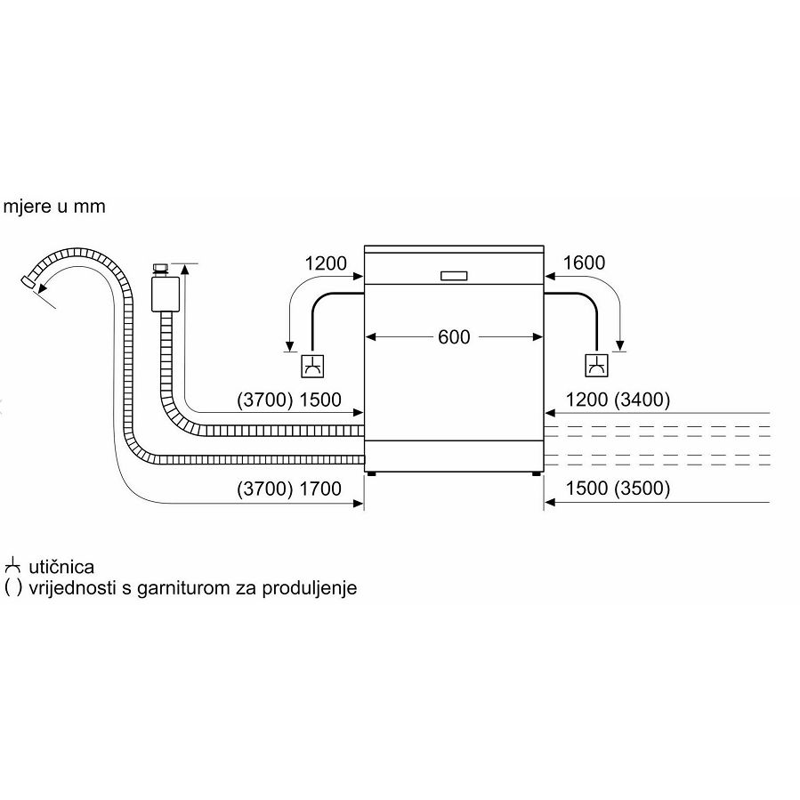 Ugradbena perilica posuđa Bosch SMV24AX04E