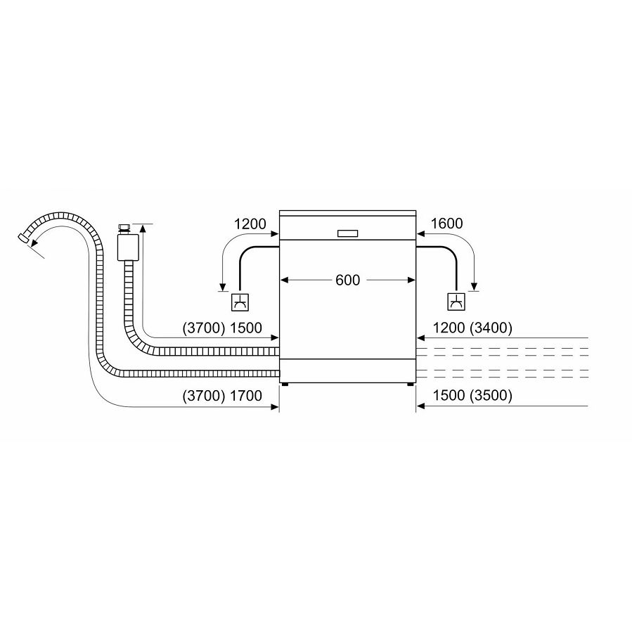 Ugradbena perilica posuđa Bosch SMV25AX06E