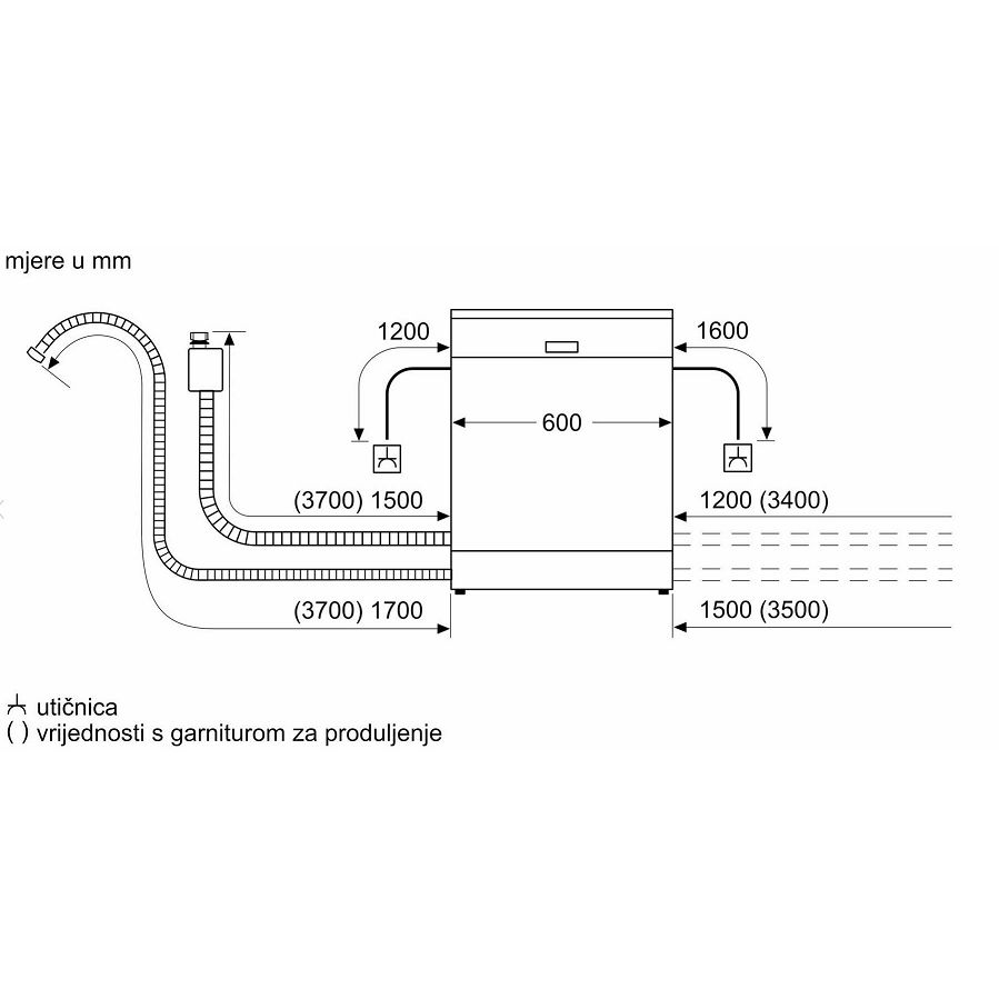 Ugradbena perilica posuđa Bosch SMV25EX02E