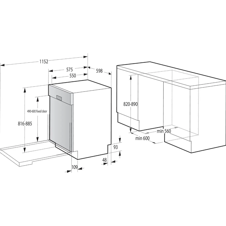 Ugradbena perilica posuđa Gorenje GI642E90X