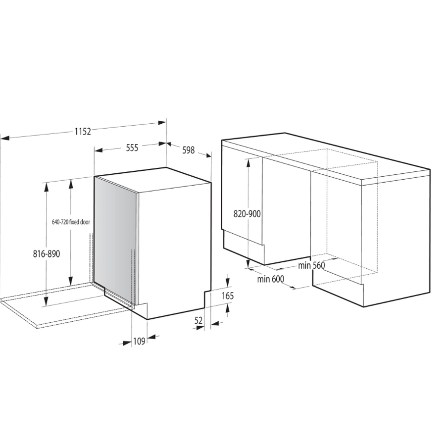 Ugradbena perilica posuđa Gorenje GV16A