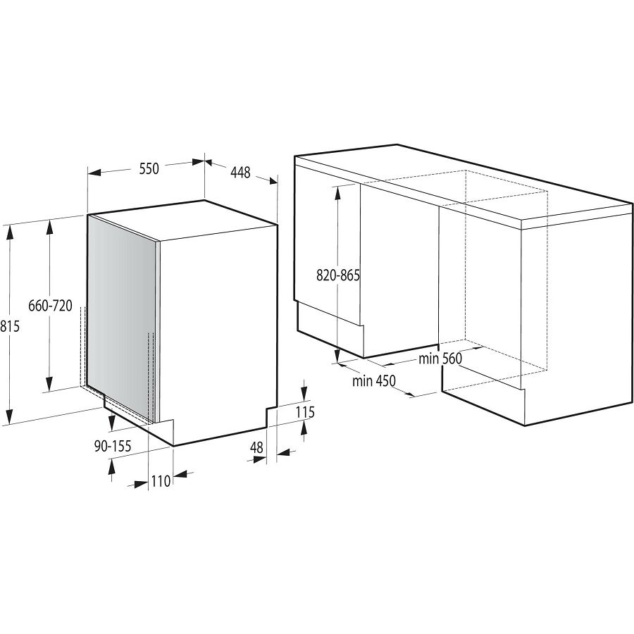 Ugradbena perilica posuđa Gorenje GV520E15