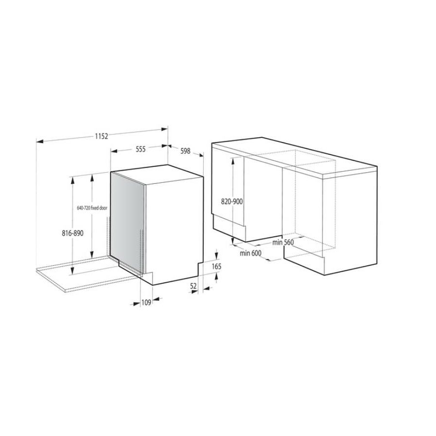 Ugradbena perilica posuđa Gorenje GV642D65
