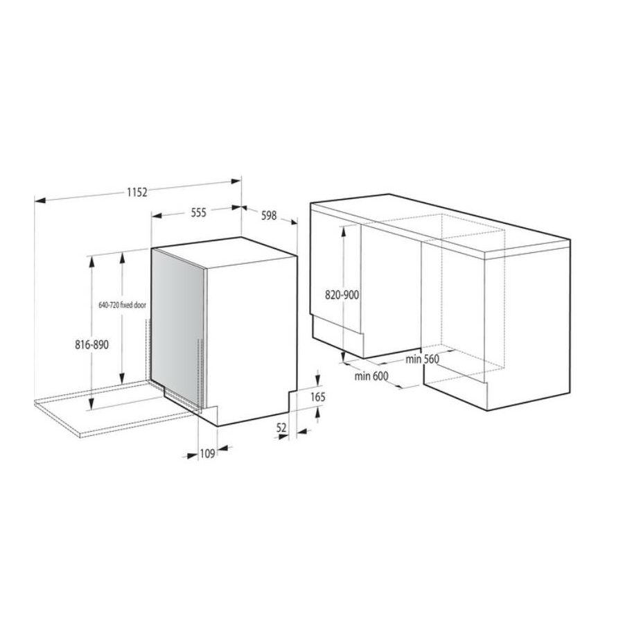 Ugradbena perilica posuđa Gorenje GV663A66