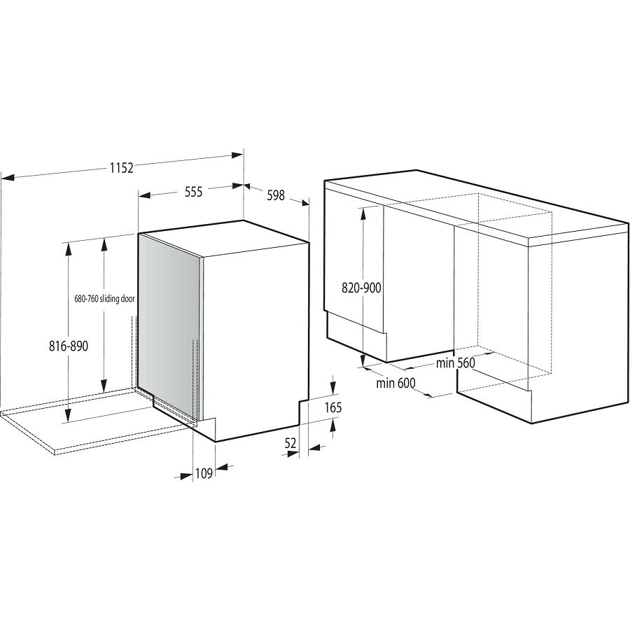Ugradbena perilica posuđa Gorenje GV673C62