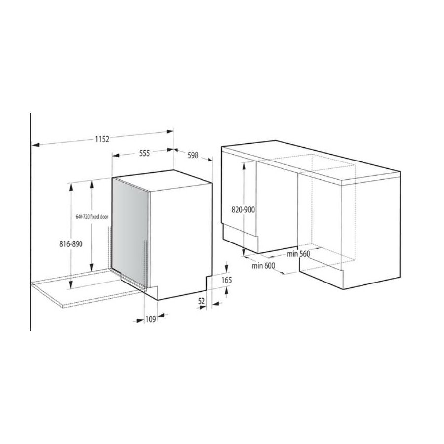Ugradbena perilica posuđa Gorenje GV693A65AD iDos WiFi