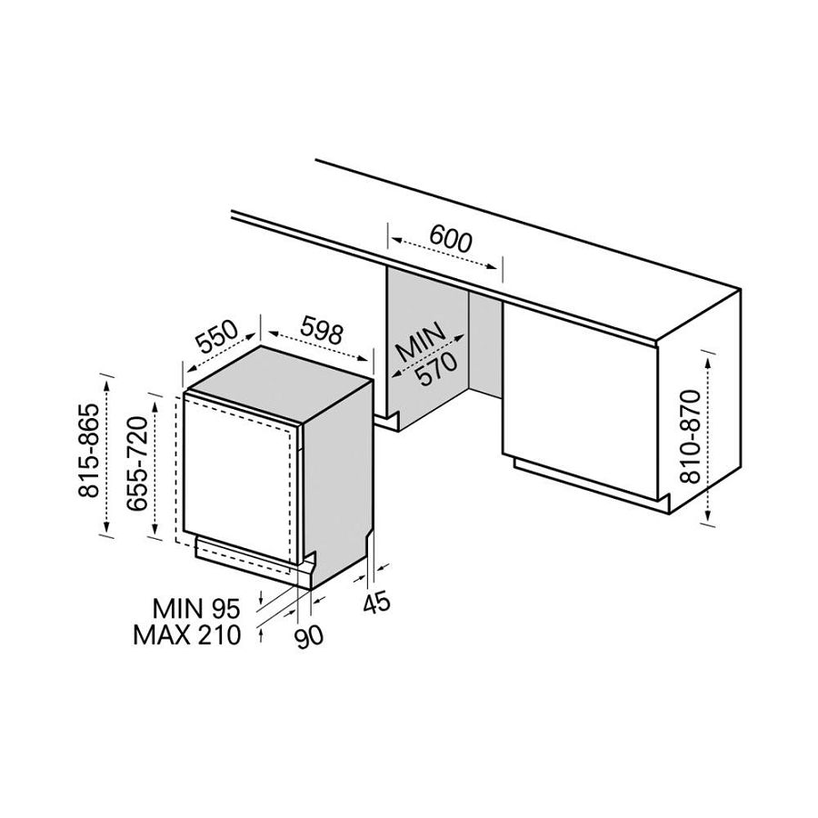 Ugradbena perilica posuđa Midea MID60S120-HR