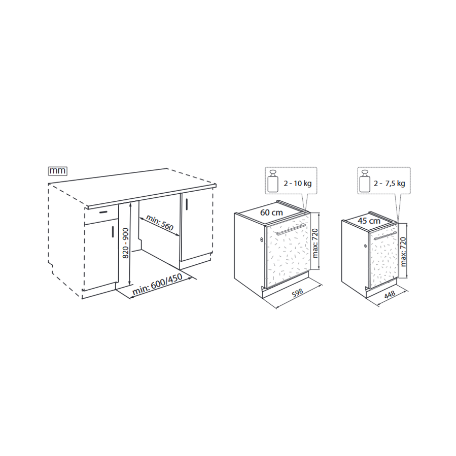 Ugradbena perilica posuđa Whirlpool WH2IC10BS7LA0