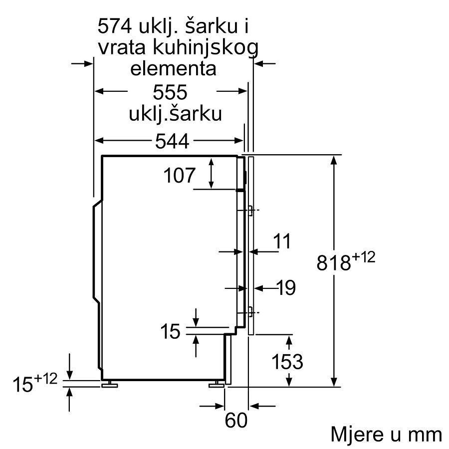 Ugradbena perilica rublja Bosch WIW28542EU