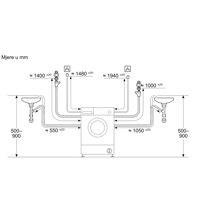 Ugradbena perilica sušilica rublja Bosch WKD28490EU