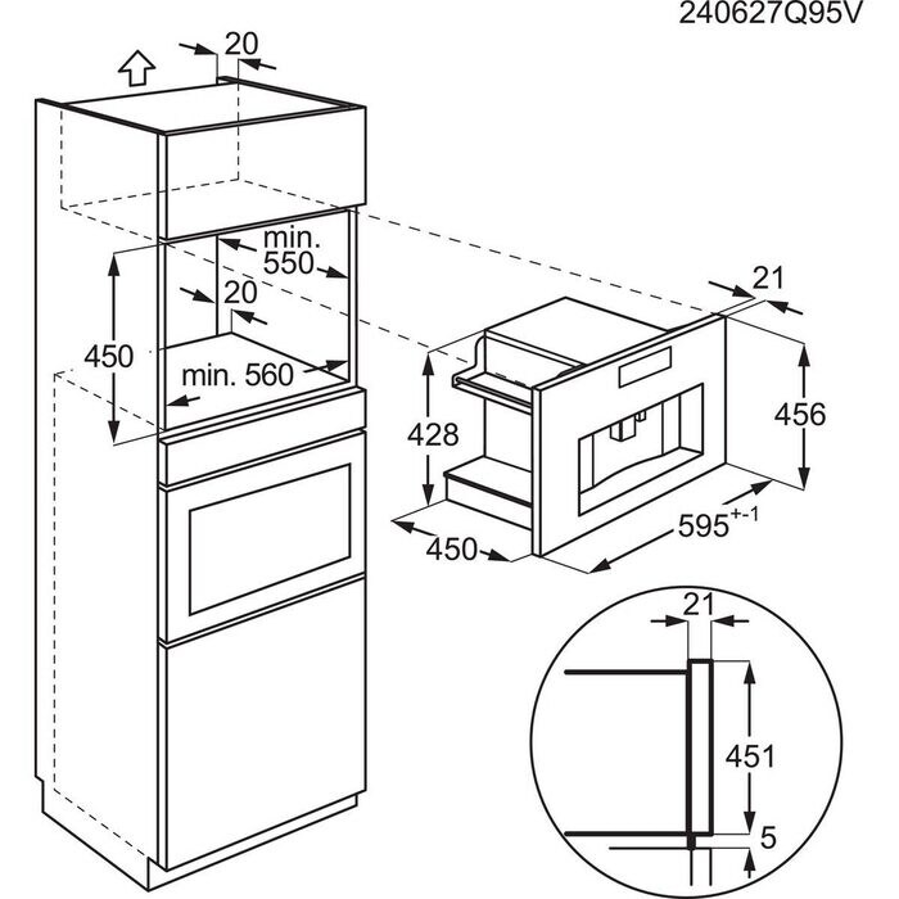 Ugradbeni aparat za kavu Electrolux KBC95T MattBlack
