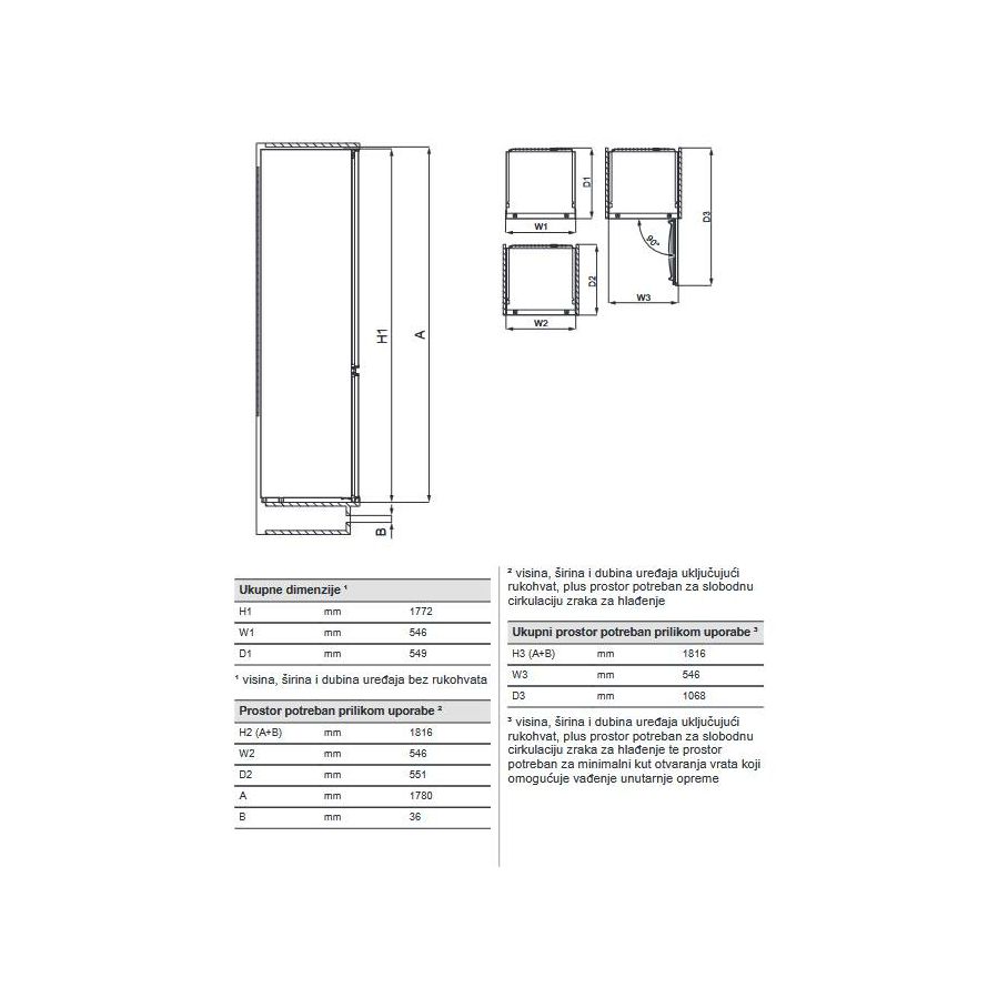 Ugradbeni hladnjak AEG TK6FS181DS