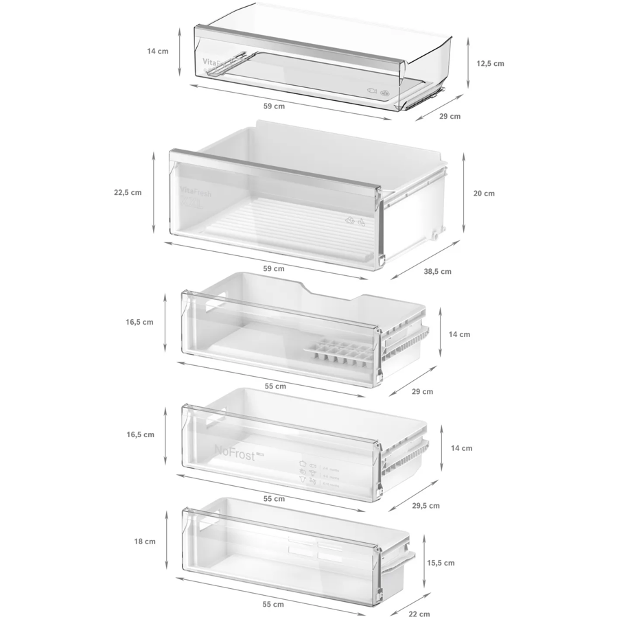 Ugradbeni hladnjak Bosch KBN96ADD0 WiFi SoftClosing 71x194cm