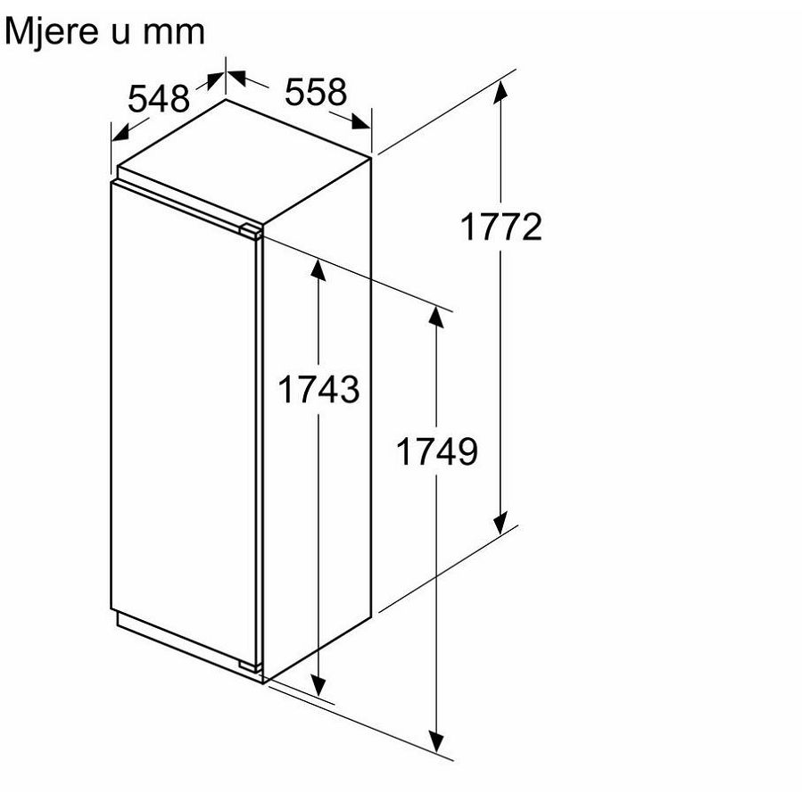 Ugradbeni hladnjak Bosch KIL82VFE0