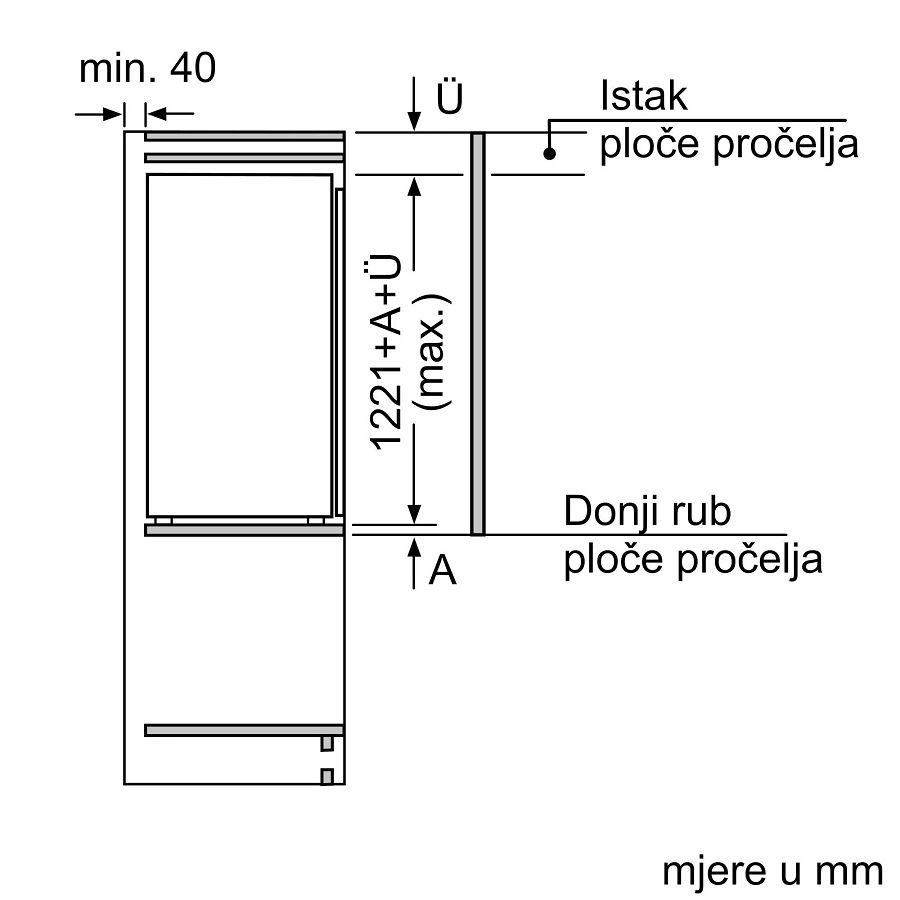 Ugradbeni hladnjak Bosch KIR41NSE0