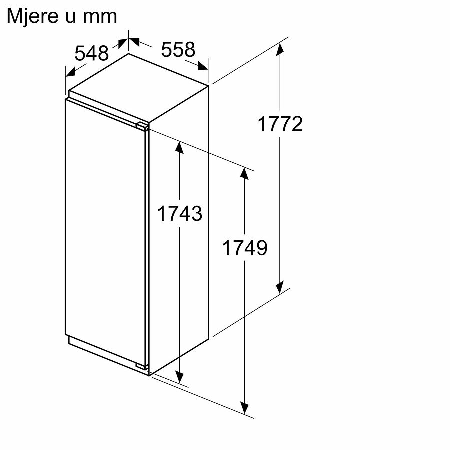 Ugradbeni hladnjak Bosch KIR81VFE0