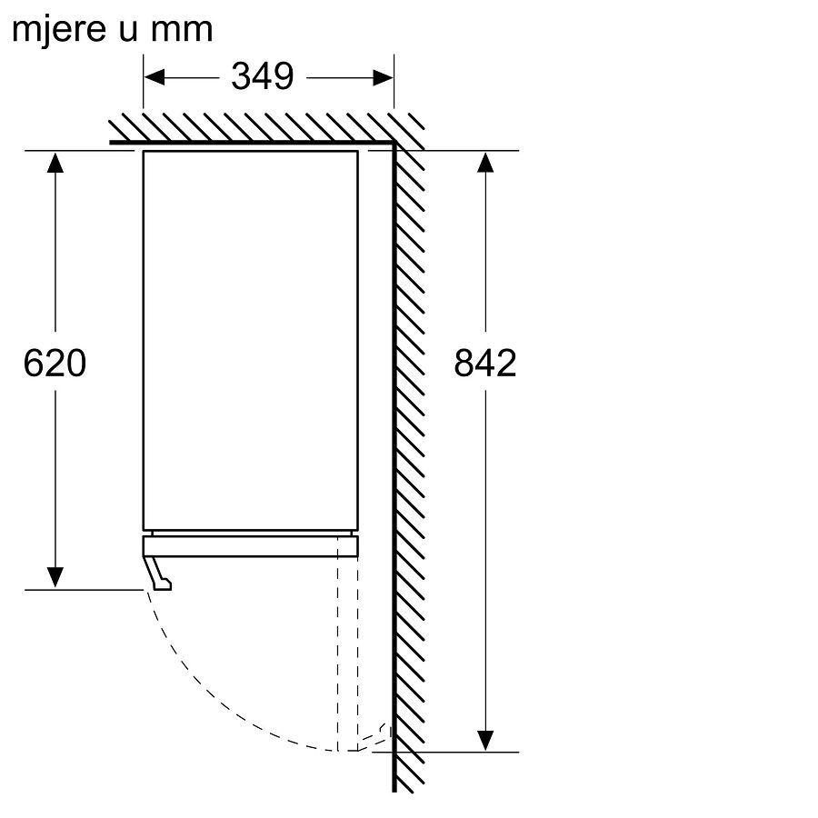 Podpultni hladnjak za vino Bosch KUW20VHF0