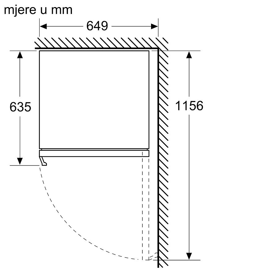 Podpultni hladnjak za vino Bosch KUW21AHG0