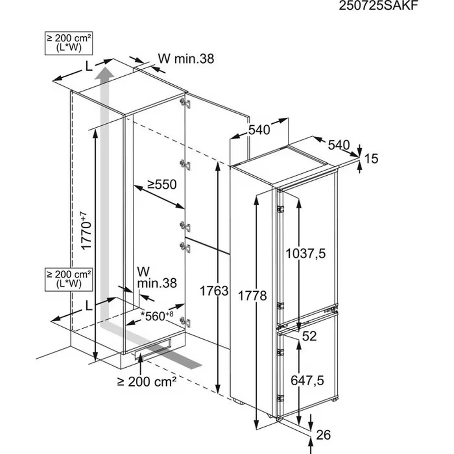 Ugradbeni hladnjak Electrolux ENS3SE18S