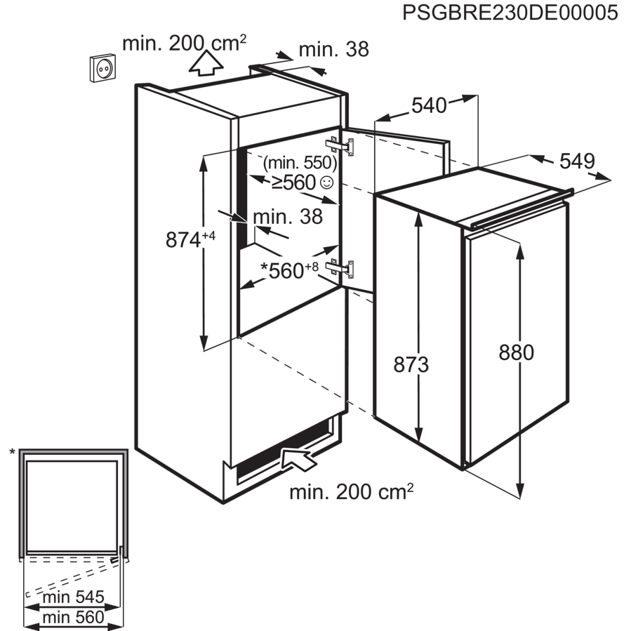 Ugradbeni hladnjak Electrolux LFB2AE88S1