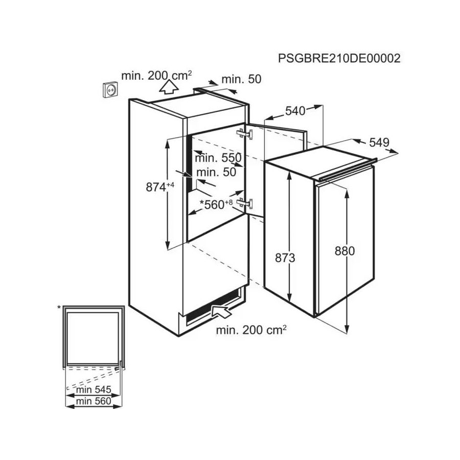 Ugradbeni hladnjak Electrolux LRB2AE88S