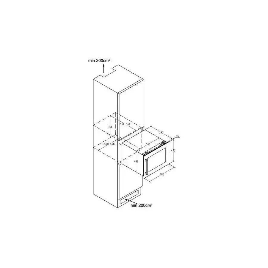 Ugradbeni hladnjak za vino La Sommeliere LSBI28B