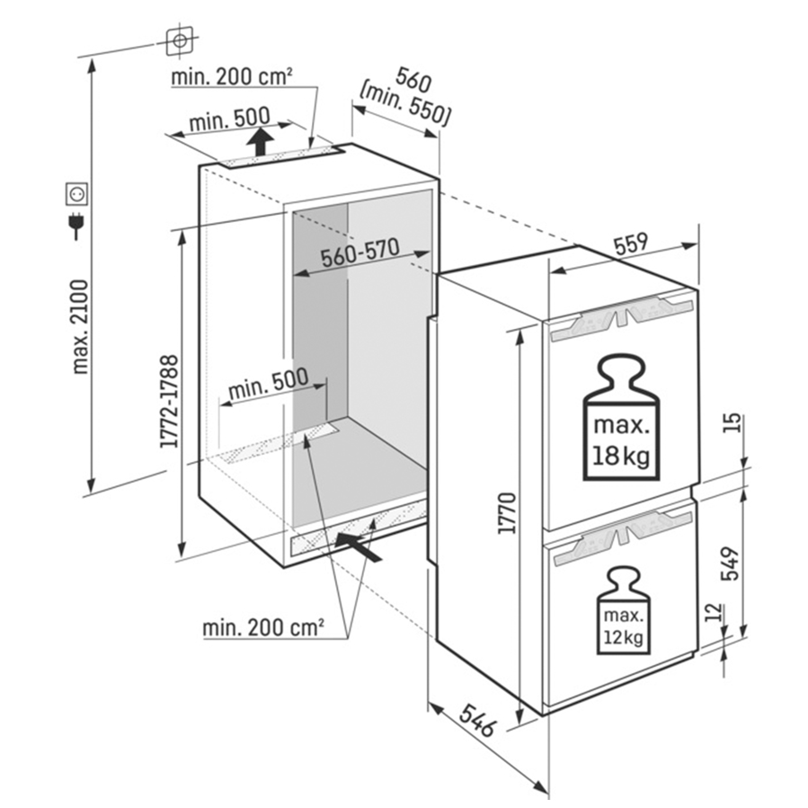Ugradbeni hladnjak Liebherr ICBbi5152 PrimeLine