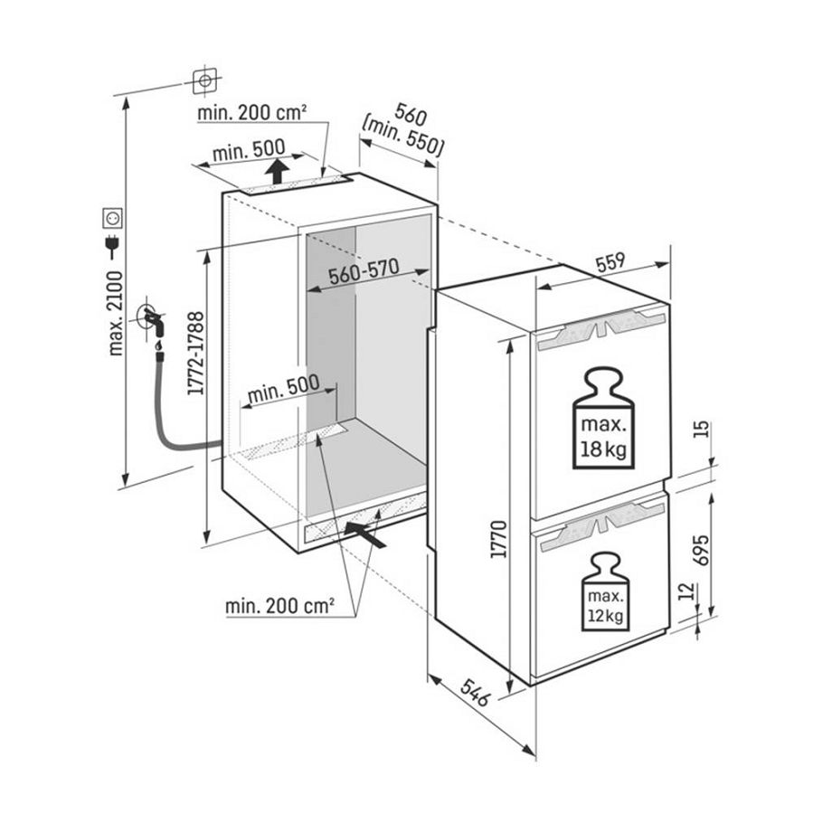 Ugradbeni hladnjak Liebherr ICBNdi5163 PrimeLine + IceMaker