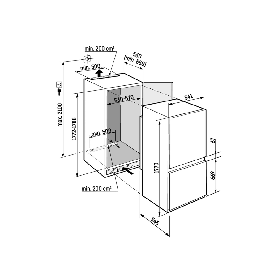 Ugradbeni hladnjak Liebherr ICNb5123 Plus SoftClosing