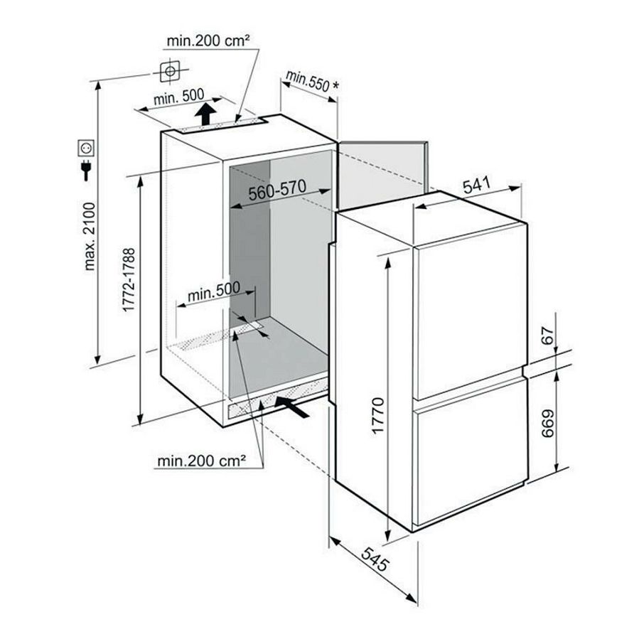 Ugradbeni hladnjak Liebherr ICSe5103 PureLine