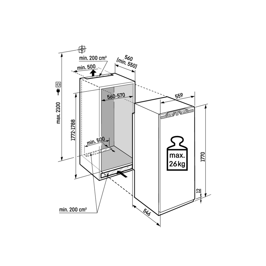 Ugradbeni hladnjak Liebherr IRBbi5150 Prime BioFresh WiFi