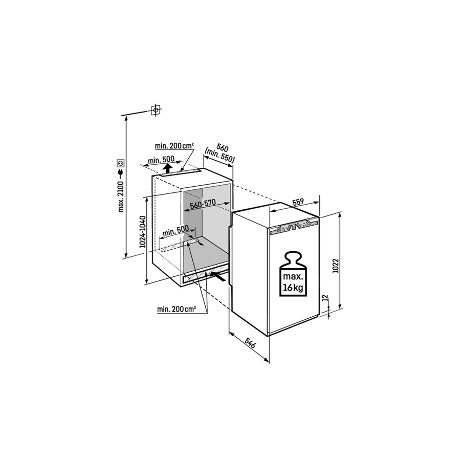 Ugradbeni hladnjak Liebherr IRBc4020 Plus BioFresh SoftClosing