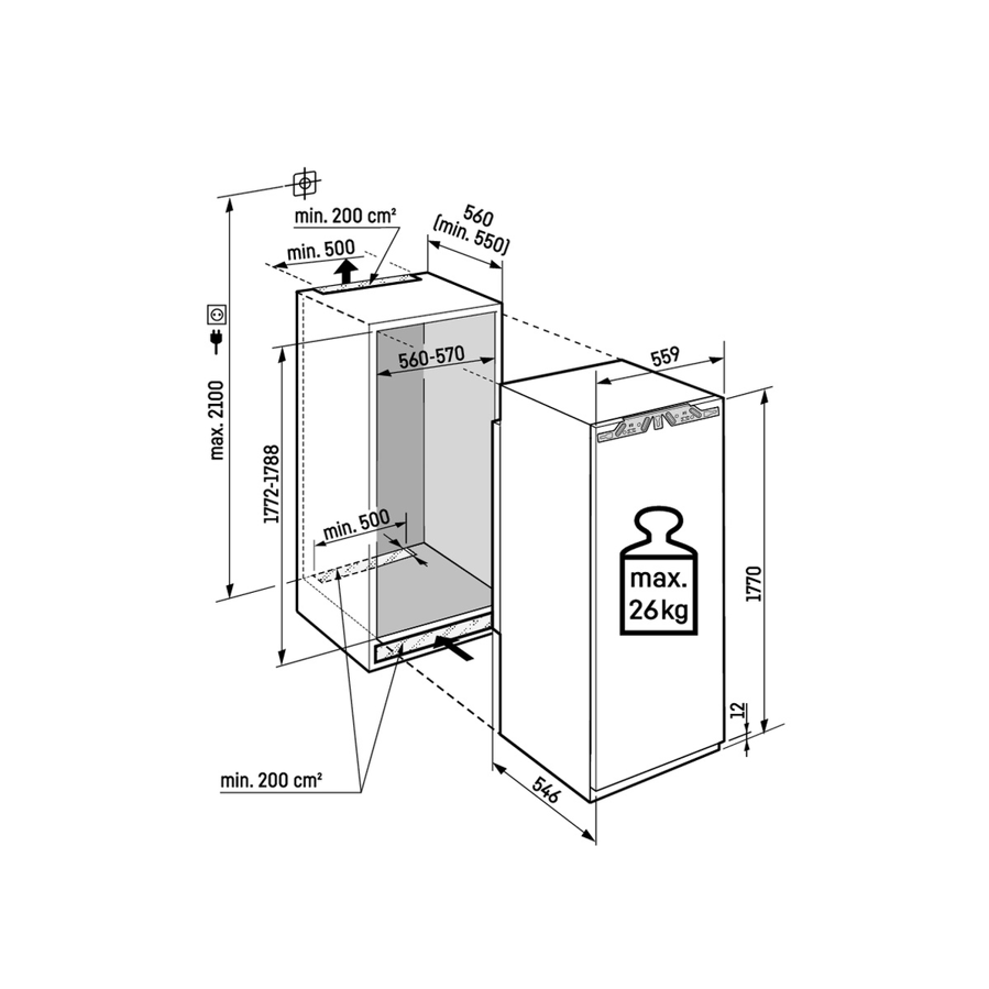 Ugradbeni hladnjak Liebherr IRDdi5120 Plus SoftClosing WiFi + košare za boce