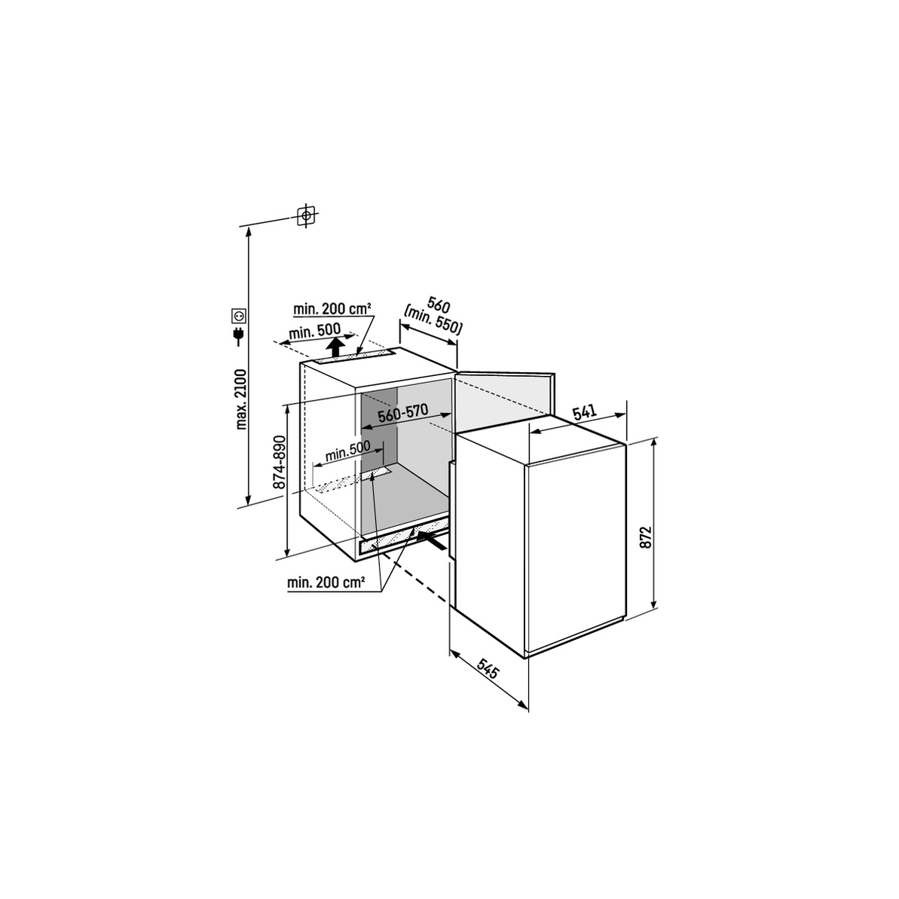 Ugradbeni hladnjak Liebherr IRSe3901 Pure