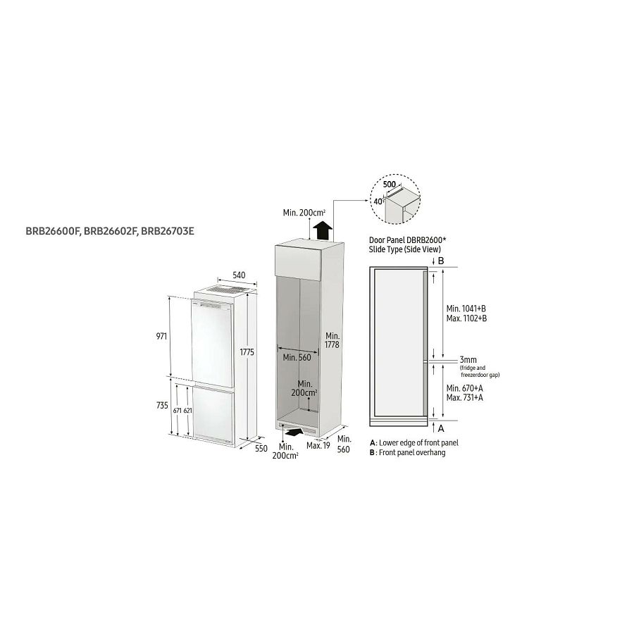 Ugradbeni hladnjak Samsung BRB26600FWW/EF