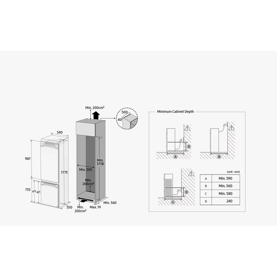 Ugradbeni hladnjak Samsung BRB80F26ADF0EO WiFi