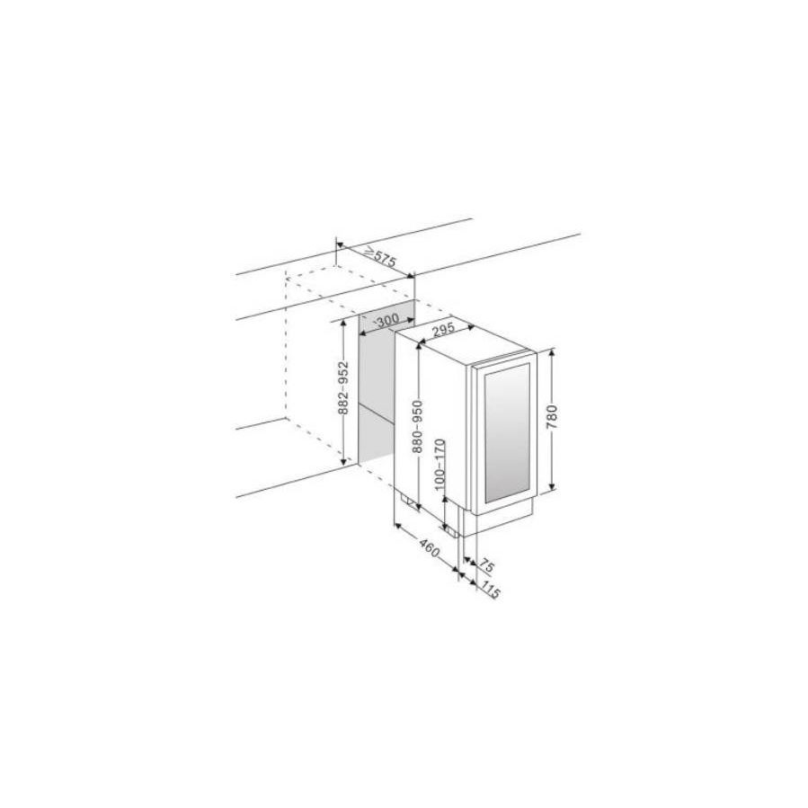 Ugradbeni hladnjak za vino Avintage AVU30SHD - 88cm