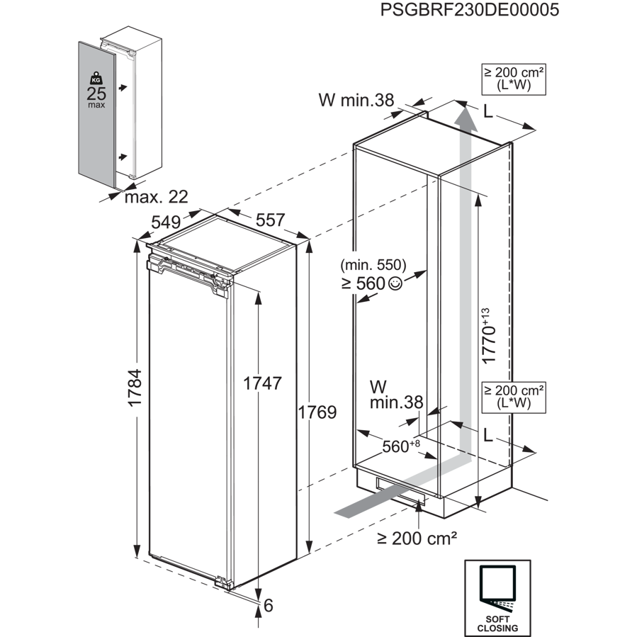 Ugradbeni zamrzivač AEG TB7NA181EC